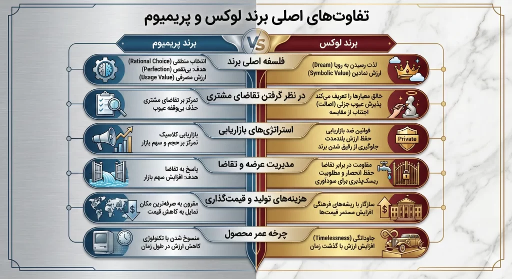تفاوت‌های برند لوکس و پریمیوم